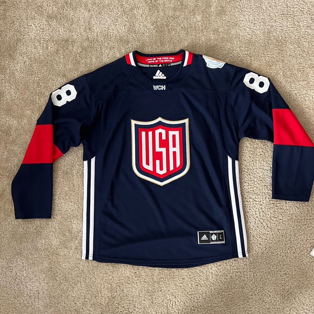 Adidas Team USA Patrick Kane Hockey Jersey (2016 Limitied Edition)